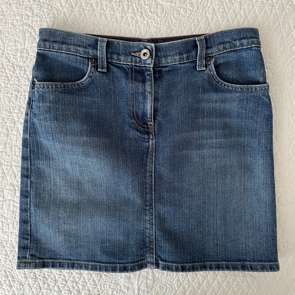 J. Crew Vintage Y2K Denim Mini Skirt Made in USA